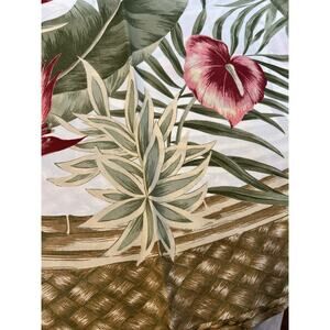 Roun 70 ” Tropical Flowers Tablecloth Hawaiian Kauhale Living Luau